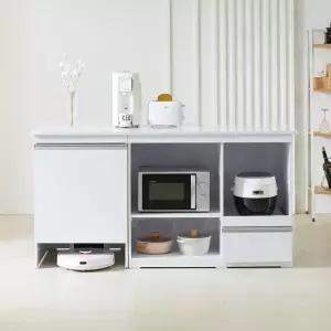 홈스빌 셀리 광파형 홈바 아일랜드식탁 렌지대 로봇청소기 수납장 대리석 600 1600