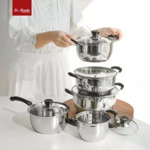 르망뜨 패스트쿡 스텐 냄비 통가열 흘림 방지 7종 양수 편수