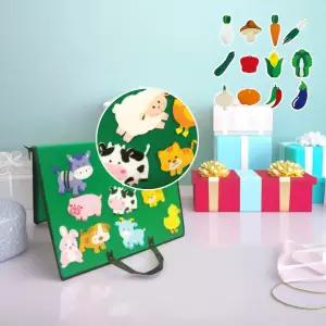 청양 펠트 교육자료 모형류 야채 가축 곤충 동물 펠트지 찍찍이 학습 교재 어린이집 유치원