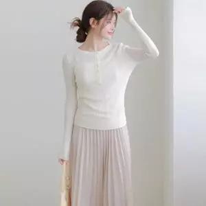 [르포엠][최초가119,000원][르포엠]웜터치 시스루 헨리넥 니트 3종세트