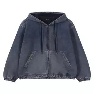 [버커루] 여성) 플리스 데님 후드 집업자켓 (B254DJ010P)