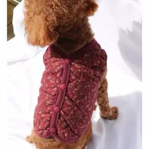 강아지 할머니 김장 조끼 와인 1P 촌캉스 시골룩 패션