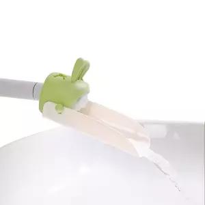 토끼 수도꼭지연장탭 실리콘 아기수도꼭지연장(3컬러)/세면대연장/세면대수전연장/수도꼭지보조기/실리콘