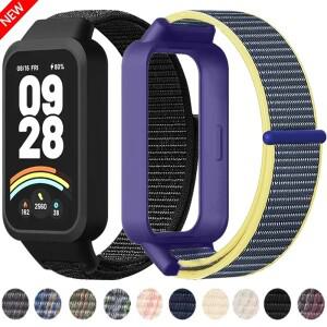 레드미 밴드 3/샤오미 9 액티브용 나일론 루프 스트랩, 편안한 교체용 통기성 팔찌, 벨트용