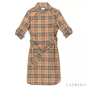 [롯데백화점]버버리 코튼 웨이스트 셔츠 드레스 8063498