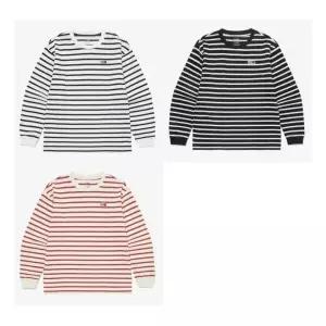 [노스페이스]NT7TQ51 키즈 글렌 스트라이프 긴팔 라운드 티 929425