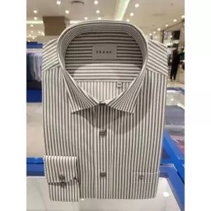[백화점 정품] 예작 일반핏 26SS YJFSBR130GY 면스판 스트라이프셔츠
