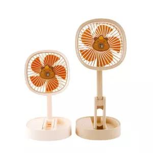 카피바라 폴딩 스탠드 선풍기 접이식 탁상용 미니 캐릭터 랜덤