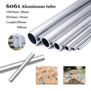 1pcs 6061 알루미늄 튜브 파이프 중공 합금 알루미늄 파이프 샤프트 슬리브 폴 OD8 ~ 20mm ID 2 ~ 16mm 스