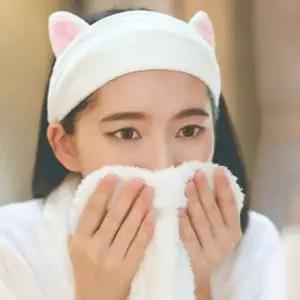 고양이 귀 세안 헤어밴드