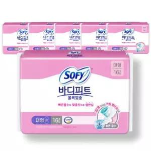 쏘피 바디피트 볼록맞춤 대형 16개 x 6팩
