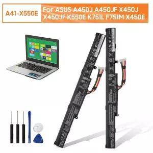 ASUS A450J A450JF X450J X450JF K550E K751L F751M X450E X550za X751m X750j 3100mAh + 도구 용 새 교체