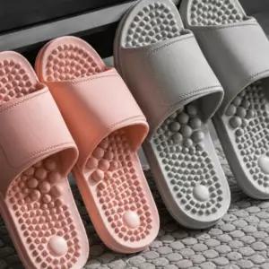 지압슬리퍼 욕실화 논슬립 1켤레 PVC소재 미끄럼방지 실내화 화장실 슬리퍼