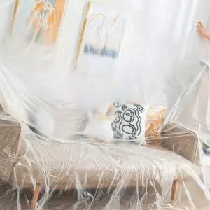 실내 벽면 보호 방수 비닐 시트 도배작업 대형 커버 인테리어 공사 먼지 차단