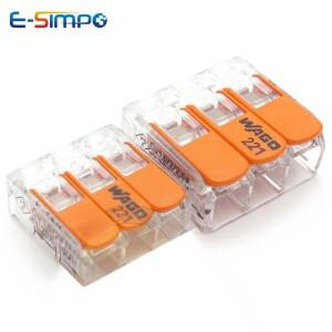5pcs 221-412-413-415 221-612 613 615 2411  범호환  컴팩트 LED 스플 라이스 배선 커넥터 레버가 도체 터