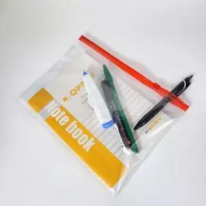 명함포켓 슬라이드 투명 지퍼백 A5 지퍼백 슬라이드지퍼백 투명지퍼백