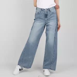 게스 여성 청바지 옆선 변형 와이드 라이트블루 YP2D7055