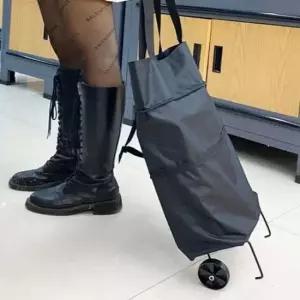 [생활] 접이식 쇼핑 카트 바구니 핸드백 장바구니 이동식 수레