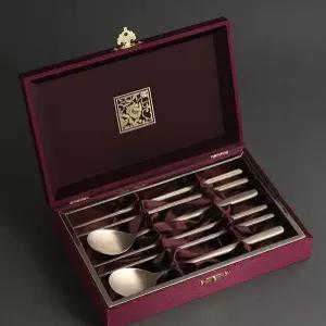 국산 건강 방자수저 방짜유기수저 2인용 수저선물 어르신선물 수저세트 방짜수저세트