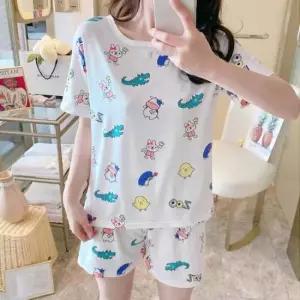 캐릭터반팔티 동물 잠옷 학생 단체 반티 친구 생일 선물 10대 패션