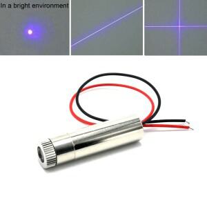 405nm 10mW 20mW 50mW 보라색/파란색 레이저 다이오드 모듈 도트/라인/크로스 라이트 3.7V-5V