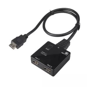 HDMI연장 1대2 일체형케이블 CCTV 회의실 HDMI2.1분배기 8K 4K