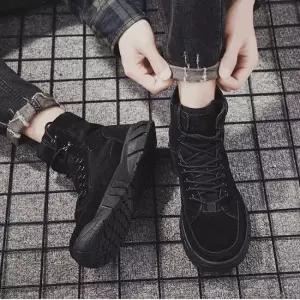 남자신발보세신발 남자 대학생 워커 코디 엠티 룩 하이탑 운동화 캠퍼스