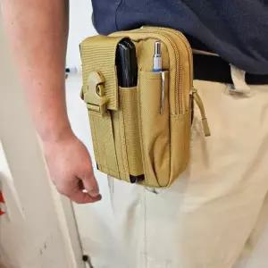 핸드폰 벨트파우치 미니 허리가방 힙색 낚시 보관 소지품 등산 소품 가방 수납 휴대폰 캠핑 파우치