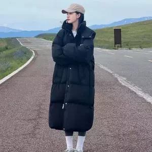 트렌드 롱 교복 여성 아우터 겨울 하이넥 겨울 패딩 무지 신상