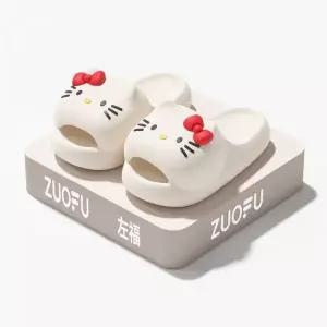 키티 통굽슬리퍼 학교 거실화 여성 룸 사무실 편한 실내