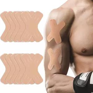 헬스 근육 테이핑 X자 스포츠 테이프 10매 M13178