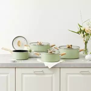 [테팔] 인덕션 블라썸 민트 냄비 2종/3종/4종세트 (택1)