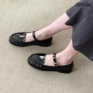 [하프클럽/]에나멜 메리제인 여성로퍼 1cm_26S121