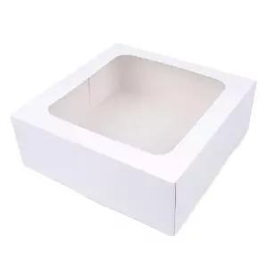 뚜껑 일체형 선물상자 30x30cm 기념품 답례품 박스 투명창선물상자