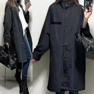 간절기 홑겹 롱 바람막이 점퍼 야상 아우터 재킷 자켓