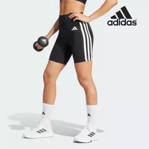 [아디다스] 매장 정품 여성 옵티메 에센셜 3-스트라이프 숏 레깅스 (JD6536)