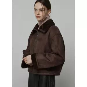 매장정품 it MICHAA 잇미샤 카라 집업 무스탕 점퍼 ITPCFJK12A 1159428