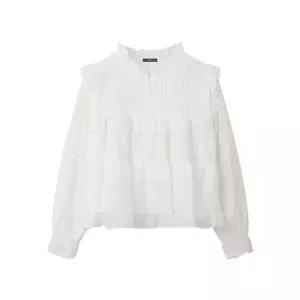 [GGPX]러블리 캉캉 프릴 반버튼 블라우스 (GQABA015D)