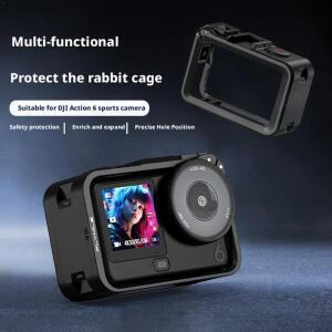 DJI호환 OSMO ACTION 6용 다기능 카메라 커버 6 보호 케이스용 쉘 플라스틱 토끼 케이지