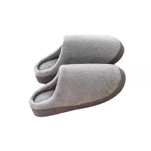 겨울 실내화 기모 융털 슬리퍼 여성용 그레이/실내/층간/소음/따뜻한/논슬립/방지/방한/미끄럼/가정용/경량