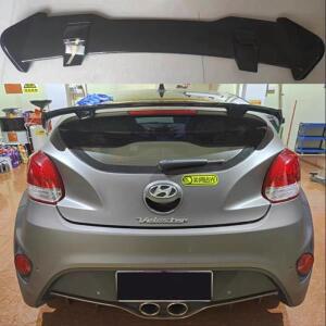 고품질 ABS 페인트 뒷 트렁크 립 스포일러 탑 윙은 Hyundai Veloster 2012-2016 Gloosy Black Spoiler에 적