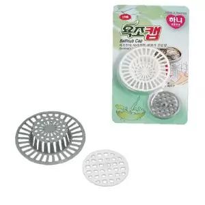 욕실 배수구 머리카락 거름망 욕조 마개 2p 세트 헤어 트랩 필터 하수구 막힘