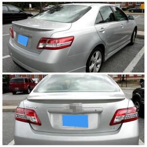 고품질 ABS 소재 카본 파이버 스타일 리어 트렁크 윙 액세서리 도요타 캠리 스포일러 2007