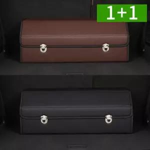 아트박스/오엠티 1+1 접이식 가죽 차량용 트렁크정리함 72L 대용량