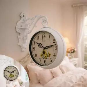 데일리데코 국내제조 메피토스 고급 무소음 양면 벽시계