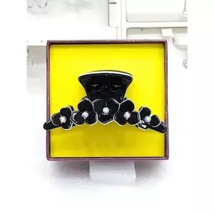 [하프클럽/ 주얼리] 세이브존05 프랑스 스와로브스키 10플라워 집게핀(블랙