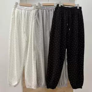 빅사이즈바지 X365L603 트렌디땡땡이조거팬츠 GB