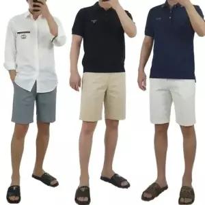 에이오 썸머 남자 여름 린넨 마 5부 밴딩 반바지 빅사이즈 (46776067)