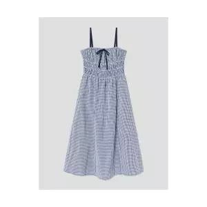 에잇세컨즈 8SECONDS 체크 스모킹 원피스 네이비 115571AQ6R 293306