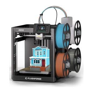 플래시포지 AD5X 멀티 컬러 3D 프린터 4가지 색상(IFS 포함), 최대 600mm/s 고속 인쇄 및 최대 300 C 노즐을 갖춘 완전 자동 레벨링 FDM 3D 프린터, 대형 인쇄 크기 220 * 220mm